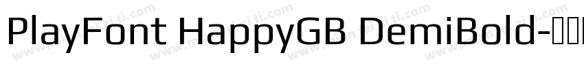 PlayFont HappyGB DemiBold字体转换